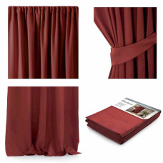 CURT/AH/BLACKOUT/PLEAT/ROSE/140X270/1PC