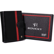 Rovicky Мужской кожаный кошелек с защитой RFID -