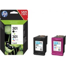HP Oriģinālais Tintes Kārtridžs HP N9J72AE#301