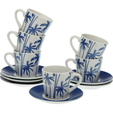 Versa 6 krūžu ar šķīvi komplekts Versa Marina Porcelāns