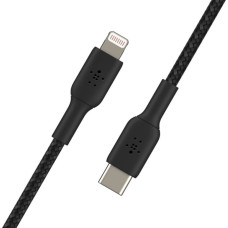 Belkin USB-C uz Lightning Kabelis Belkin CAA004BT2MBK 2 m Melns