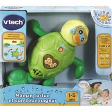 Vtech Baby Vannas Istabas Rotaļlietas Vtech Baby Mother Turtle and Baby Swimmer zem ūdens