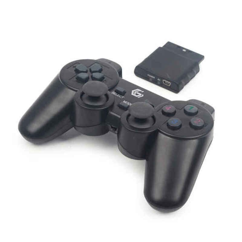 Gembird Bezvadu Datorspēļu kontrolieris GEMBIRD Dual Gamepad PC PS2 PS3 Melns