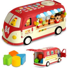 Ricokids Zabawka edukacyjna Autobus RK-741 Ricokids czerwony