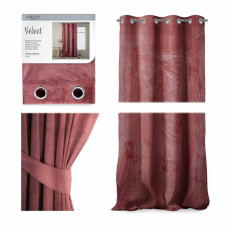 CURT/AH/VELVET/EYELETS/ROSE/140X270/1PC