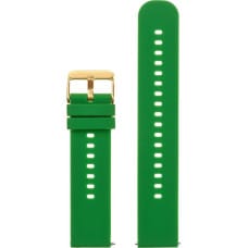 Pacific Резиновый ремешок для часов U27 - зеленый/золотой - 20мм