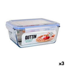 Quttin Герметичная коробочка для завтрака Quttin   Прямоугольный 3,5 L (3 штук)