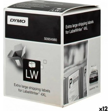 Dymo Sarakstu Birkas Dymo LW 4XL Melns/Balts 104 x 159 mm (12 gb.)