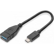 Digitus USB-C Adapteris OTG Digitus AK-300315-001-S Melns 15 cm