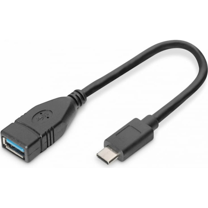 Digitus USB-C Adapteris OTG Digitus AK-300315-001-S Melns 15 cm