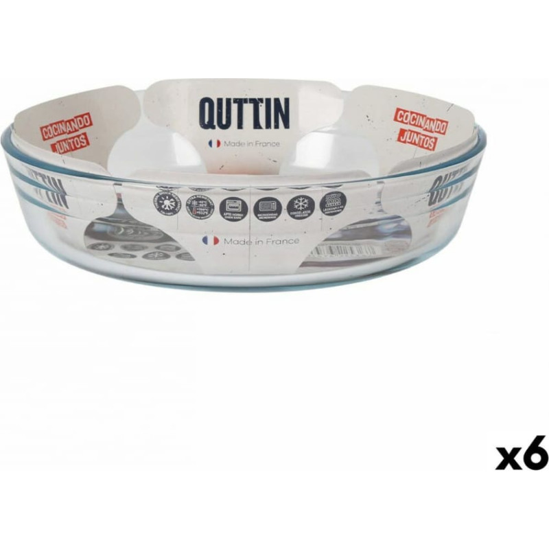 Quttin Krāsns Trauks Quttin   Stikls 1,7 L ø 23 x 5,3 cm (6 gb.)