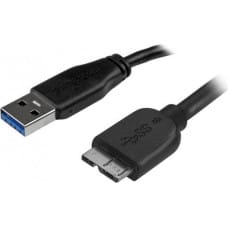 Startech USB to mikro USB kabelis Startech USB3AUB2MS Melns