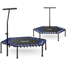 Neo-Sport Trampolina fitness z uchwytem 127 cm Neo-Sport - sześciokątna niebieska