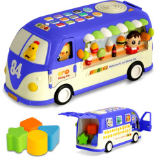 Ricokids Zabawka edukacyjna Autobus RK-741 Ricokids niebieski