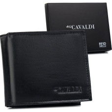 4U Cavaldi Мужской кожаный кошелек с карманом на оборотной стороне - Cavaldi