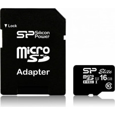 Silicon Power Mikro SD Atmiņas karte ar Adapteri Silicon Power SP016GBSTHBU1V10SP 16 GB