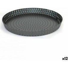 Quttin Съемная форма Quttin Чёрный Углеродистая сталь перфорированный 32 x 3 cm (12 штук)