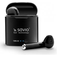 Savio Austiņas In-ear Bluetooth Savio TWS-02 Melns Grafīts