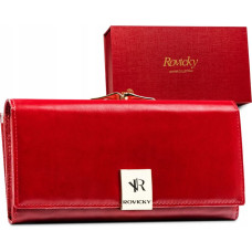 Rovicky Классический кожаный кошелек для женщин с застежкой RFID -