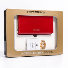 Peterson Подарочный набор: женский кожаный кошелек на кнопках и парфюмерная вода Lizard -