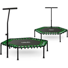 Neo-Sport Trampolina fitness z uchwytem 127 cm Neo-Sport - sześciokątna zielona