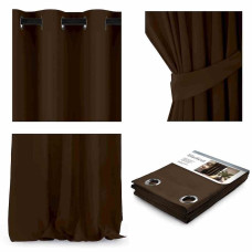 CURT/AH/BLACKOUT/EYELETS/D.BROWN/140X270/1PC