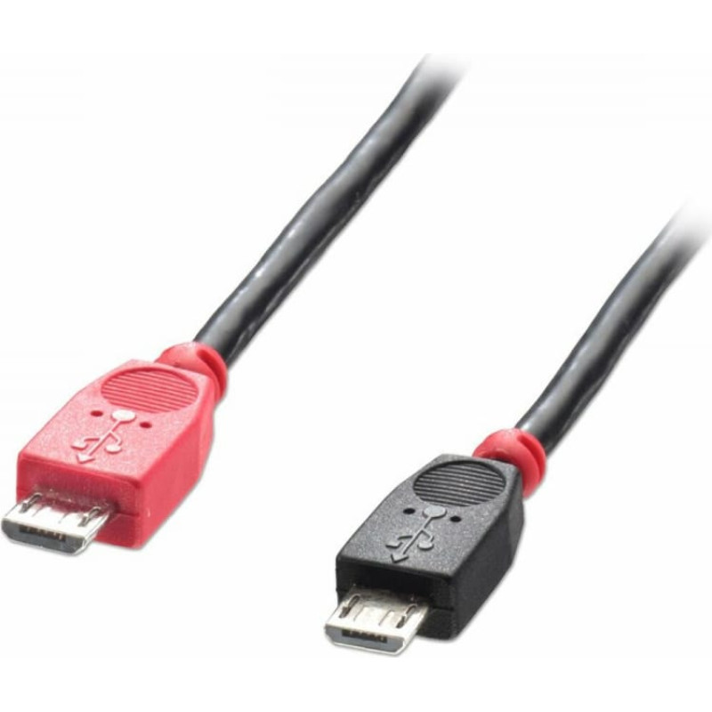 Lindy Micro USB uz Mini USB Adapteris LINDY 31759 Melns 1 m