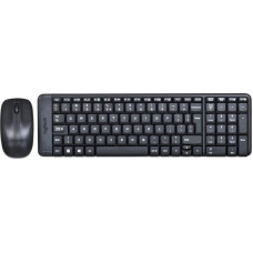 Logitech Klaviatūra un Pele Logitech Wireless Combo MK220 Melns QWERTY Qwerty US