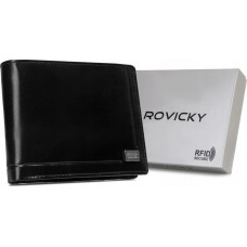 Rovicky Большой кожаный мужской кошелек с RFID-системой -