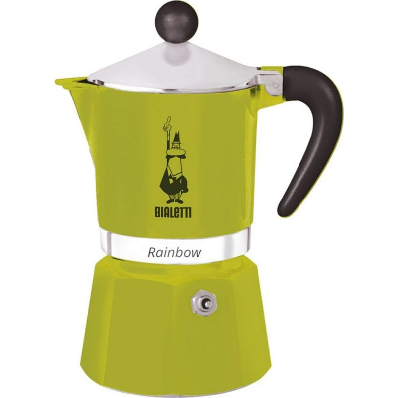 Bialetti Itāļu Kafijkanna Bialetti Rainbow Zaļš Metāls Alumīnijs Termoplastisks 270 ml