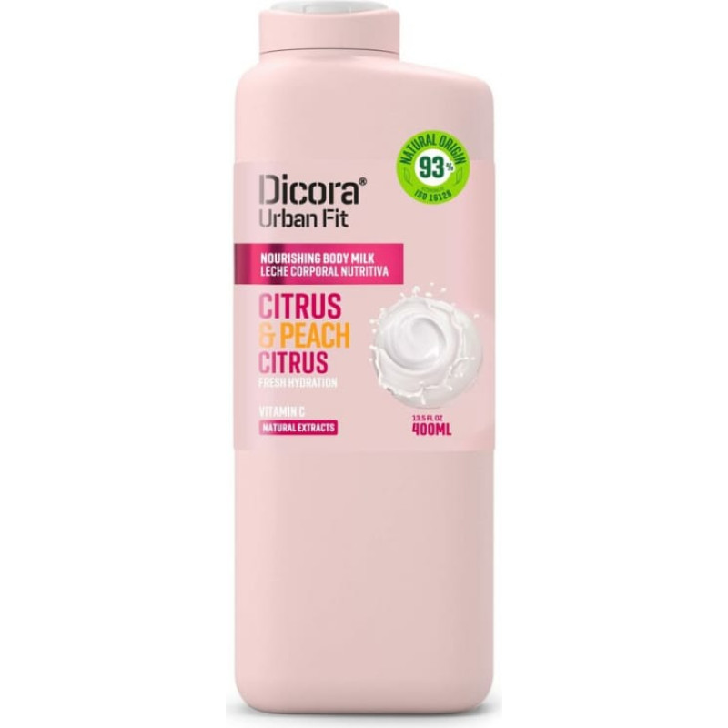 Dicora Bagātinošs ķermeņa pieniņš Dicora Urban Fit C vitamīns 400 ml