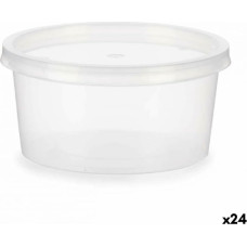 Leknes Круглая коробочка для завтраков с крышкой Прозрачный полипропилен 500 ml 12,5 x 6,2 x 12,5 cm (24 штук)