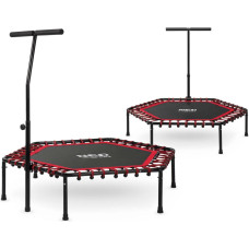 Neo-Sport Trampolina fitness z uchwytem 127 cm Neo-Sport - sześciokątna czerwona