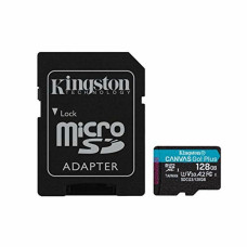 Kingston Mikro SD Atmiņas karte ar Adapteri Kingston Canvas Go! Plus 128 GB