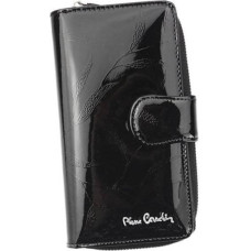 Pierre Cardin Привлекательный вертикальный женский кошелек из лакированной натуральной кожи -