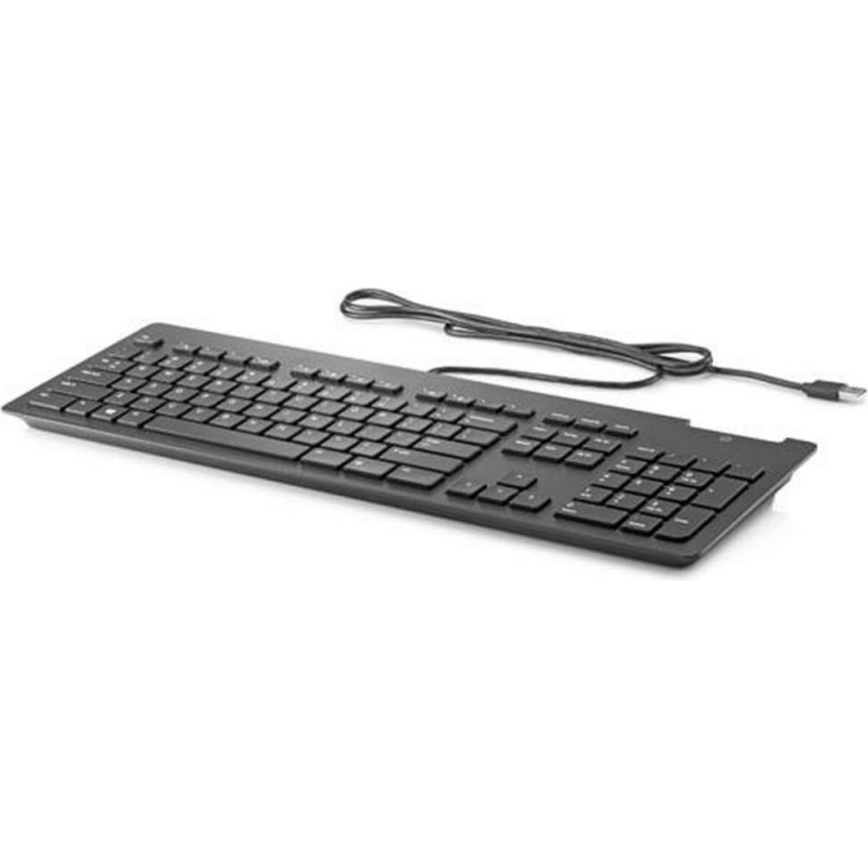 HP Klaviatūra HP Teclado HP Business Slim Smartcard Spāņu Qwerty Melns