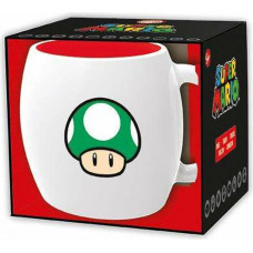 Super Mario Krūze ar kārbu Super Mario 1-UP Keramika 360 ml Melns