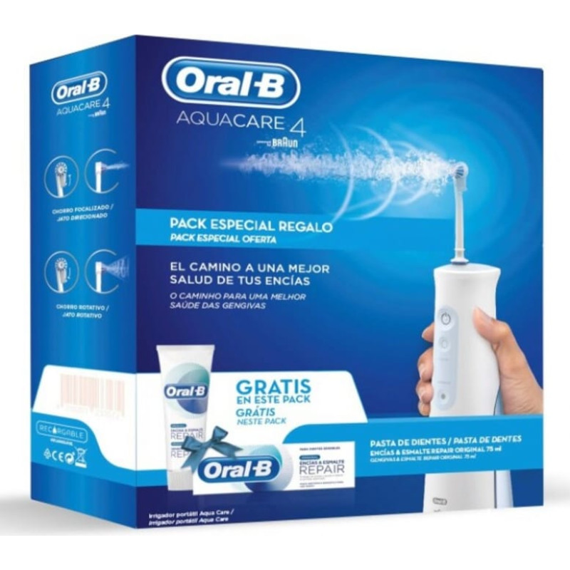 Oral-B Dentālais Irigators / Mutes Dobuma Irigarors Oral-B Aquacare  4 75 ml