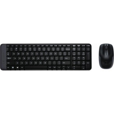 Logitech Klaviatūra un Pele Logitech Wireless Combo MK220 Melns QWERTY Qwerty US