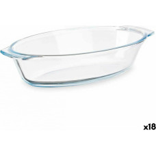 Vivalto Pasniegšanas Plate Ar rokturiem Caurspīdīgs Borosilikāta glāze 700 ml 23,6 x 5,3 x 13 cm (18 gb.)