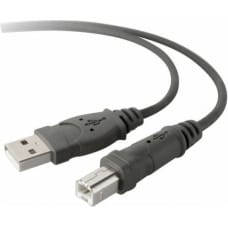 Belkin USB 2.0-кабель Belkin F3U154BT3M Принтер 3 m Чёрный Серый