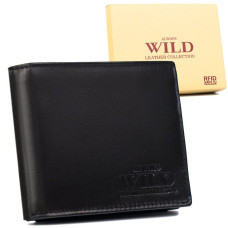 Always Wild Вместительный мужской кожаный кошелек с карманом для удостоверения личности -