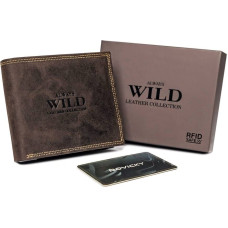 Always Wild Горизонтальный складной мужской кошелек с внешним карманом для карточек -
