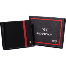 Rovicky Мужской кожаный кошелек для карт с защитой RFID —