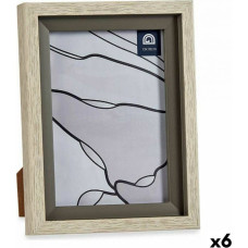 Gift Decor Фото рамка 17 x 2 x 21,8 cm Стеклянный Серый Бежевый Пластик (6 штук)