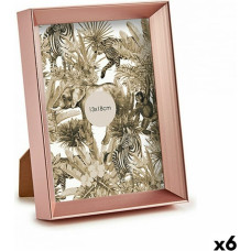 Gift Decor Фото рамка 15 x 3,3 x 20 cm Розовый Медь Пластик Cтекло (6 штук)