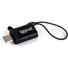 Iggual USB C uz USB Adapteris iggual IGG318409 Melns