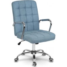 Sofotel Fotel biurowy materiałowy Benton niebieski