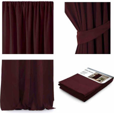 CURT/AH/BLACKOUT/PLEAT/BURGUNDY/140X270/1PC