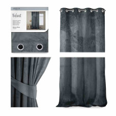 CURT/AH/VELVET/EYELETS/CHARCOAL/140X270/1PC